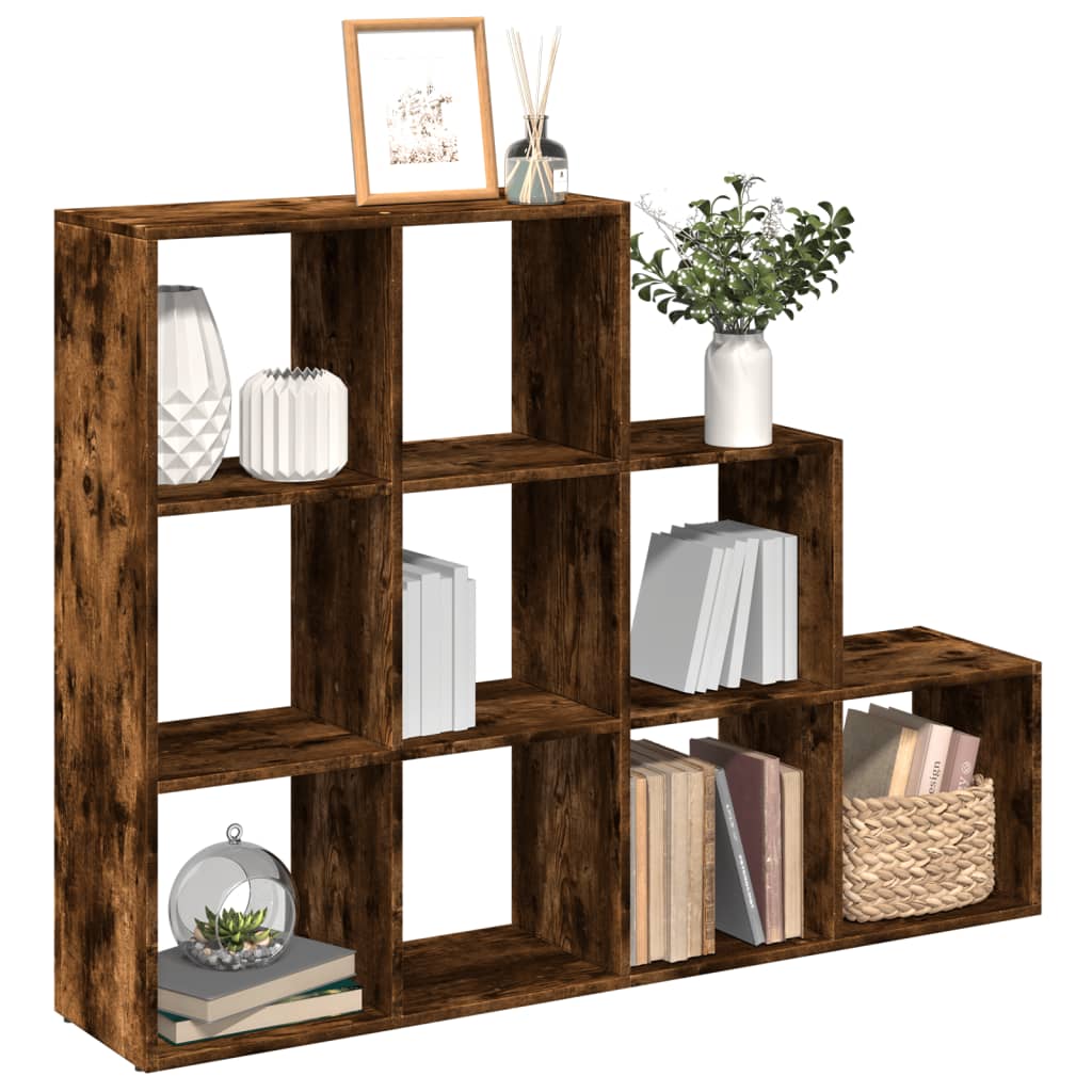 vidaXL Bibliotecă/separator stejar fumuriu 137,5x29x103,5 cm lemn vidaXL Bibliotecă/separator stejar fumuriu 137,5x29x103,5 cm lemn