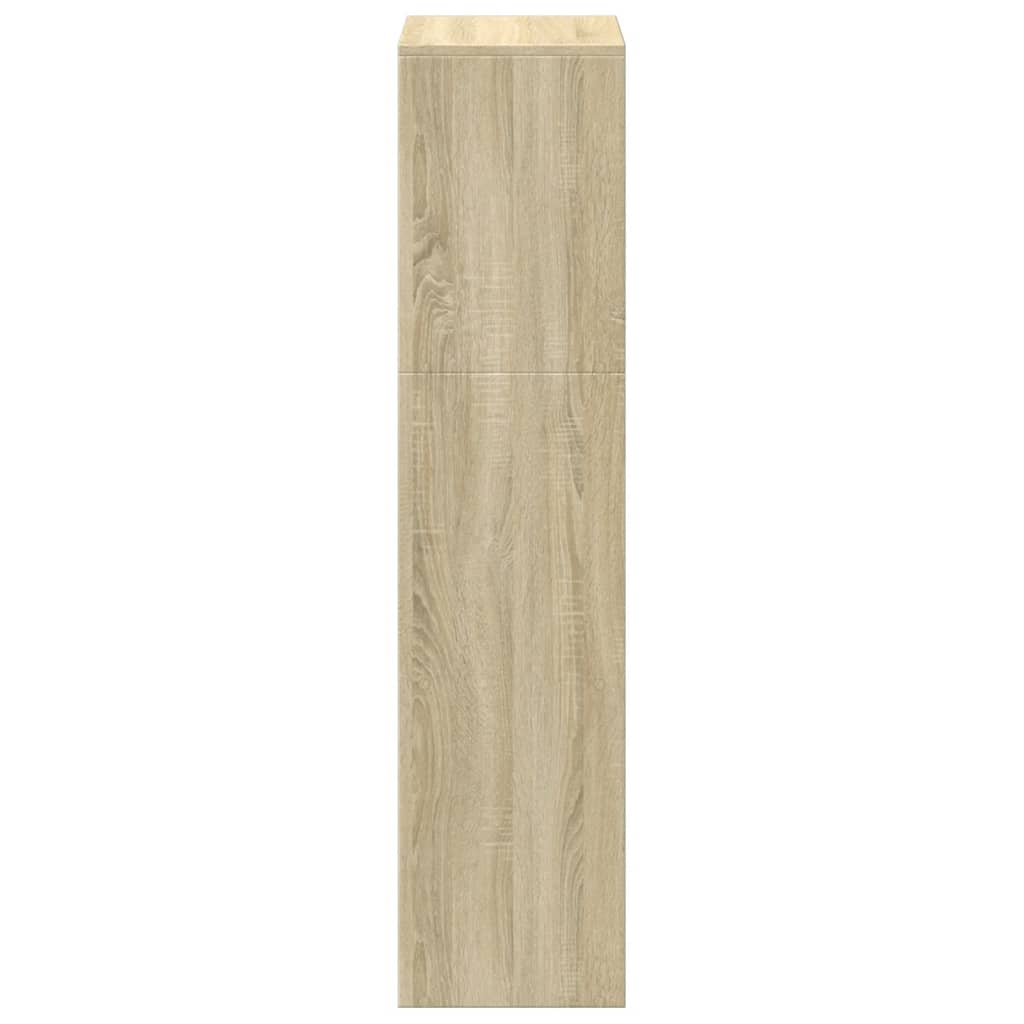 vidaXL Bibliotecă/separator 3 niveluri stejar sonoma 123x29x123cm lemn