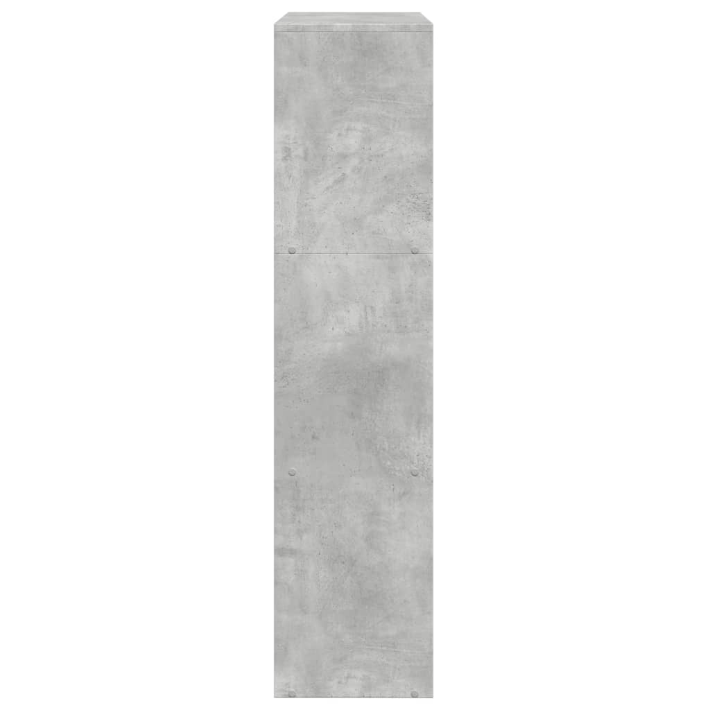 vidaXL Bibliotecă/separator 3 niveluri gri beton 123x29x123 cm lemn vidaXL Bibliotecă/separator 3 niveluri gri beton 123x29x123 cm lemn