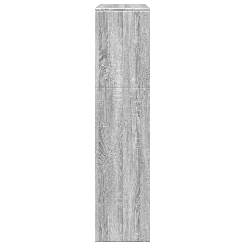 vidaXL Bibliotecă/separator 3 niveluri gri sonoma 123x29x123 cm lemn vidaXL Bibliotecă/separator 3 niveluri gri sonoma 123x29x123 cm lemn