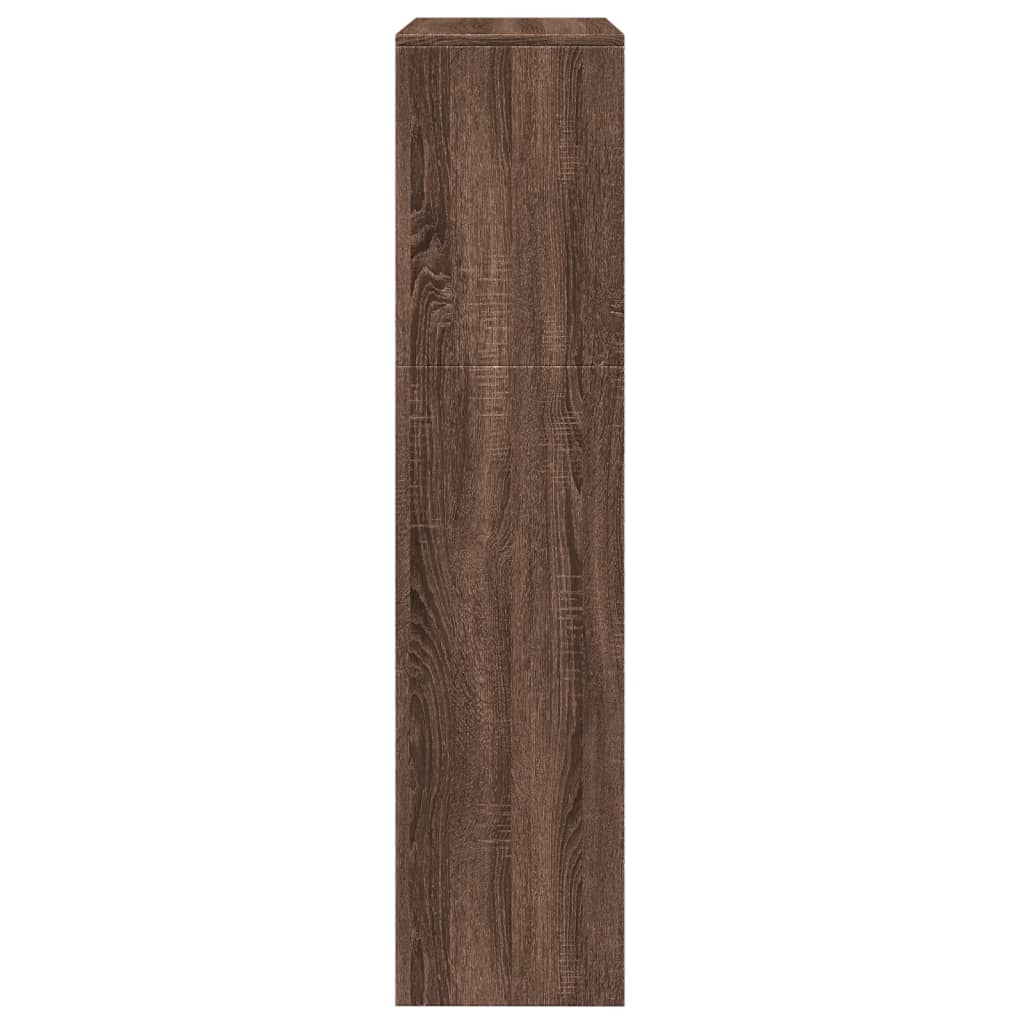 vidaXL Bibliotecă/separator 3 niveluri stejar maro 123x29x123 cm lemn
