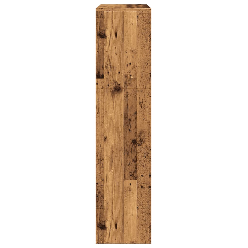 vidaXL Bibliotecă/separator 3 niveluri lemn vechi 123x29x123 cm lemn
