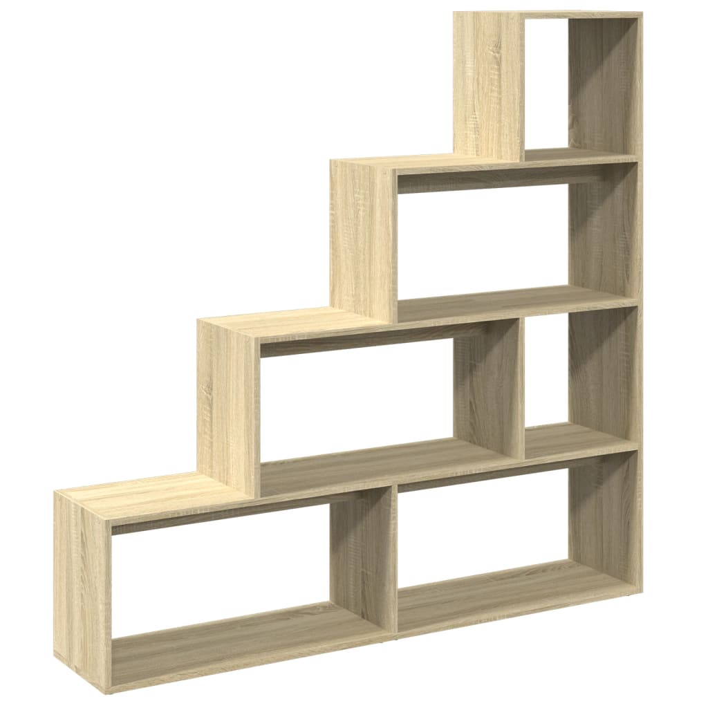 vidaXL Bibliotecă/separator cameră stejar sonoma 143,5x29x143,5cm lemn vidaXL Bibliotecă/separator cameră stejar sonoma 143,5x29x143,5cm lemn