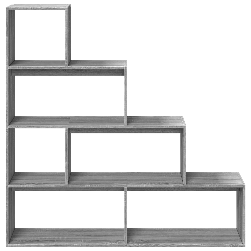 vidaXL Bibliotecă/separator cameră sonoma gri 143,5x29x143,5cm lemn