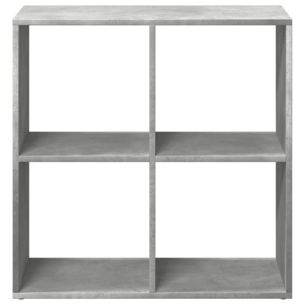 vidaXL Bibliotecă/separator cameră gri beton 69,5x29x69,5 cm lemn