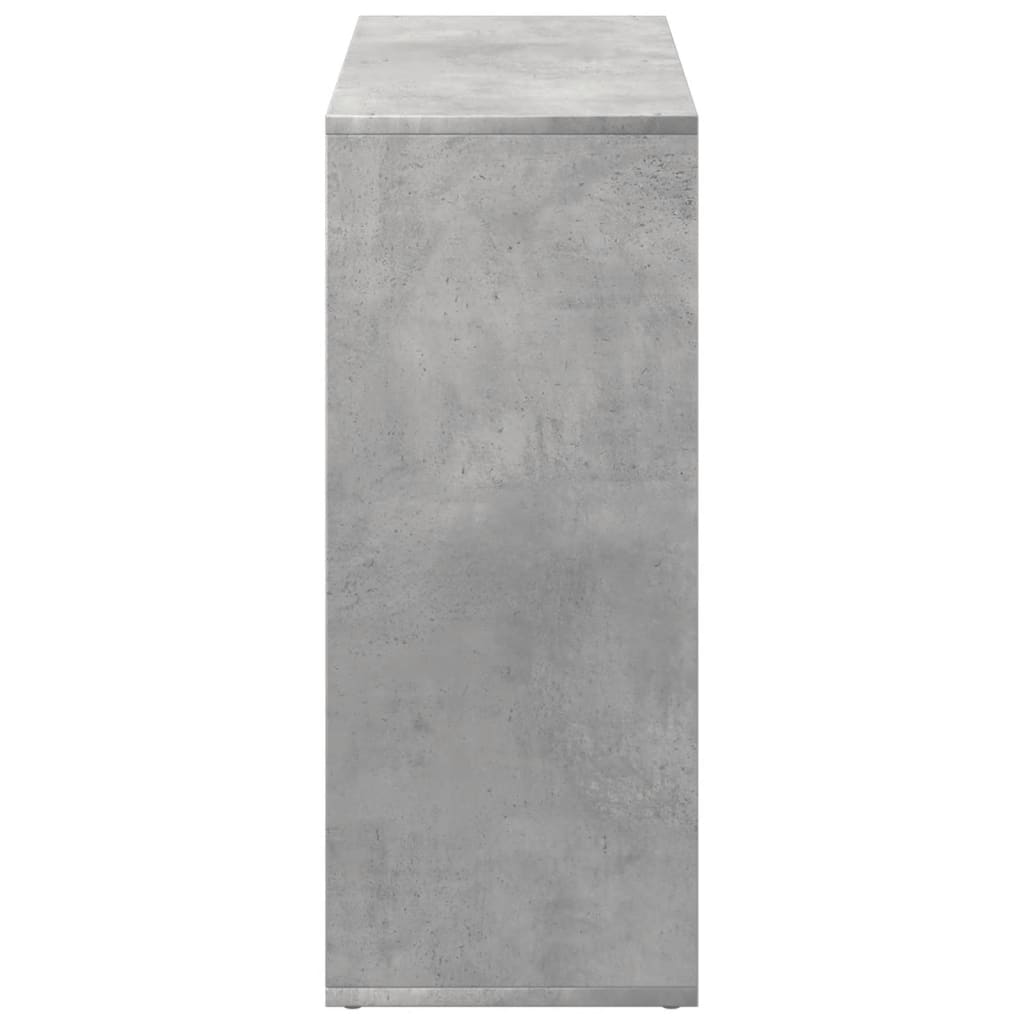 vidaXL Bibliotecă/separator cameră gri beton 69,5x29x69,5 cm lemn
