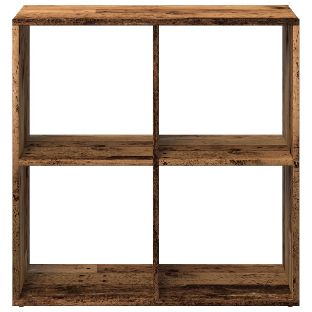 vidaXL Bibliotecă/separator cameră lemn vechi 69,5x29x69,5 cm lemn