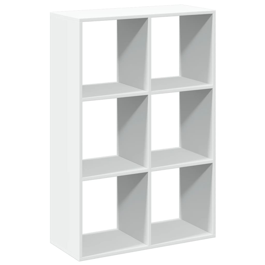 vidaXL Bibliotecă/separator cameră alb 69,5x29x103,5 cm lemn prelucrat