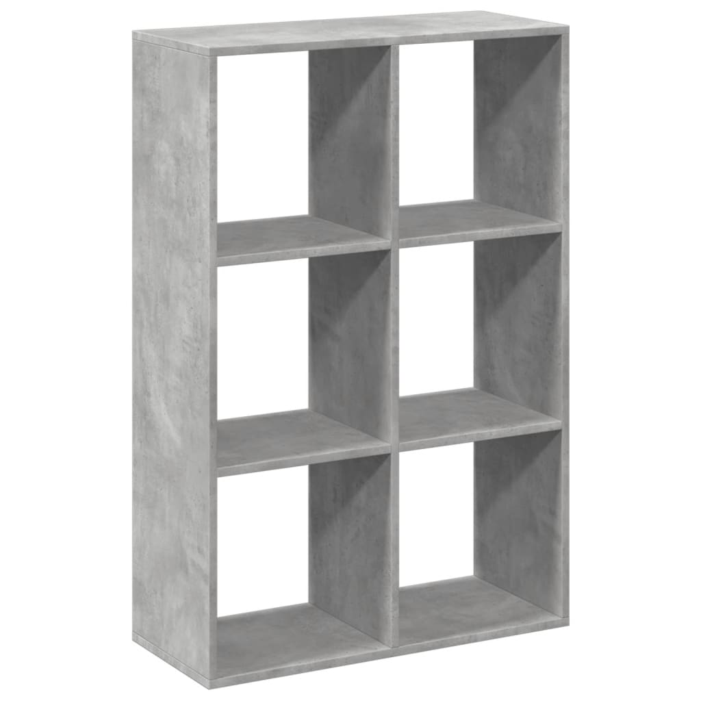 vidaXL Bibliotecă/separator cameră gri beton 69,5x29x103,5 cm lemn vidaXL Bibliotecă/separator cameră gri beton 69,5x29x103,5 cm lemn