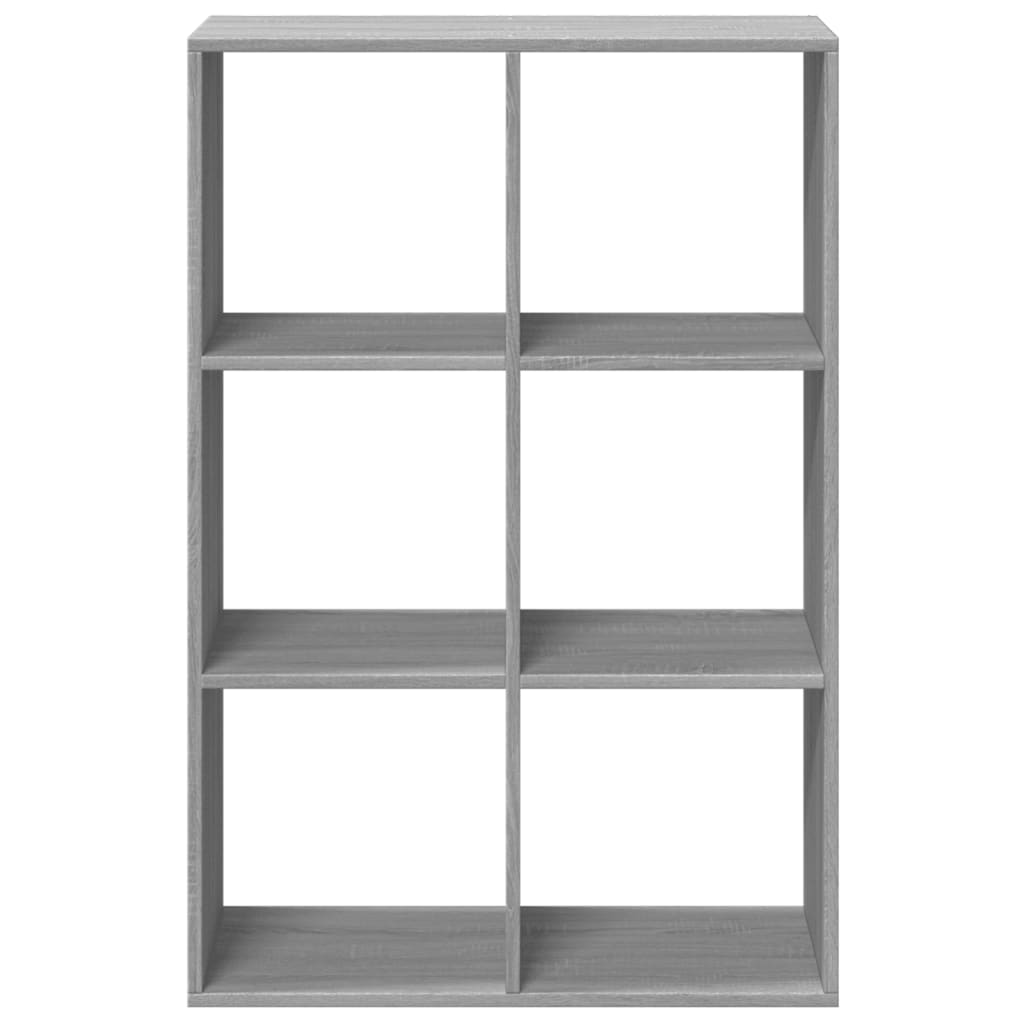 vidaXL Bibliotecă/separator cameră gri sonoma 69,5x29x103,5 cm lemn vidaXL Bibliotecă/separator cameră gri sonoma 69,5x29x103,5 cm lemn