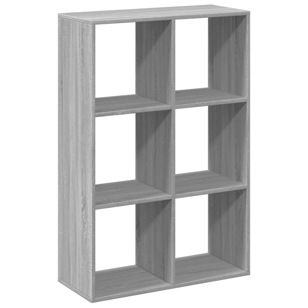 vidaXL Bibliotecă/separator cameră gri sonoma 69,5x29x103,5 cm lemn vidaXL Bibliotecă/separator cameră gri sonoma 69,5x29x103,5 cm lemn