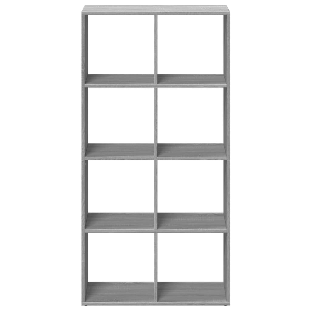 vidaXL Bibliotecă/separator cameră gri sonoma 69,5x29x137,5 cm lemn vidaXL Bibliotecă/separator cameră gri sonoma 69,5x29x137,5 cm lemn