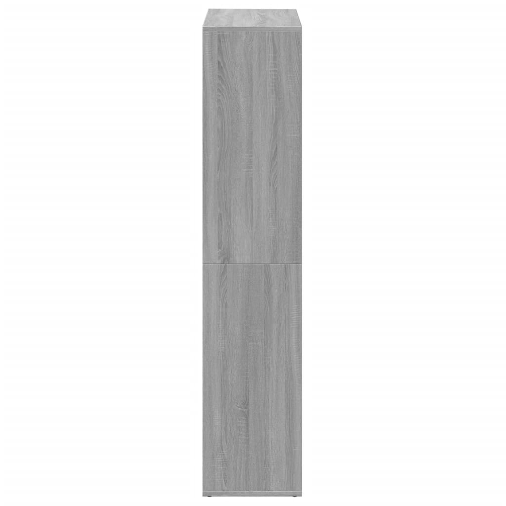 vidaXL Bibliotecă/separator cameră gri sonoma 69,5x29x137,5 cm lemn vidaXL Bibliotecă/separator cameră gri sonoma 69,5x29x137,5 cm lemn