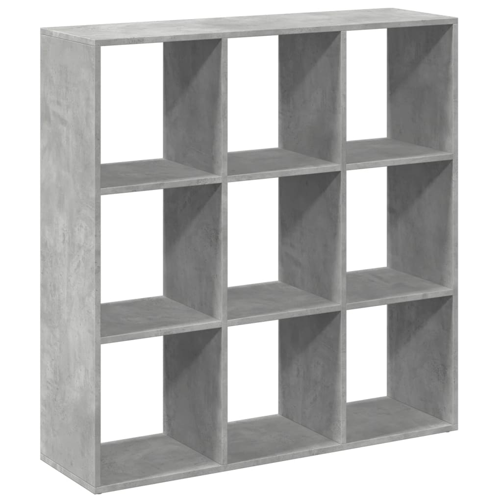 vidaXL Bibliotecă/separator cameră gri beton 102x29x103,5 cm lemn vidaXL Bibliotecă/separator cameră gri beton 102x29x103,5 cm lemn