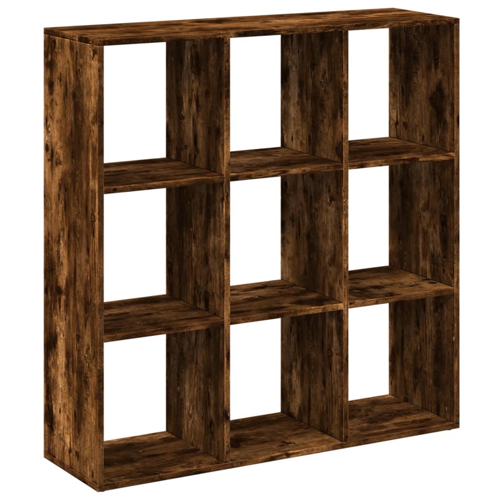 vidaXL Bibliotecă/separator cameră stejar fumuriu 102x29x103,5 cm lemn vidaXL Bibliotecă/separator cameră stejar fumuriu 102x29x103,5 cm lemn