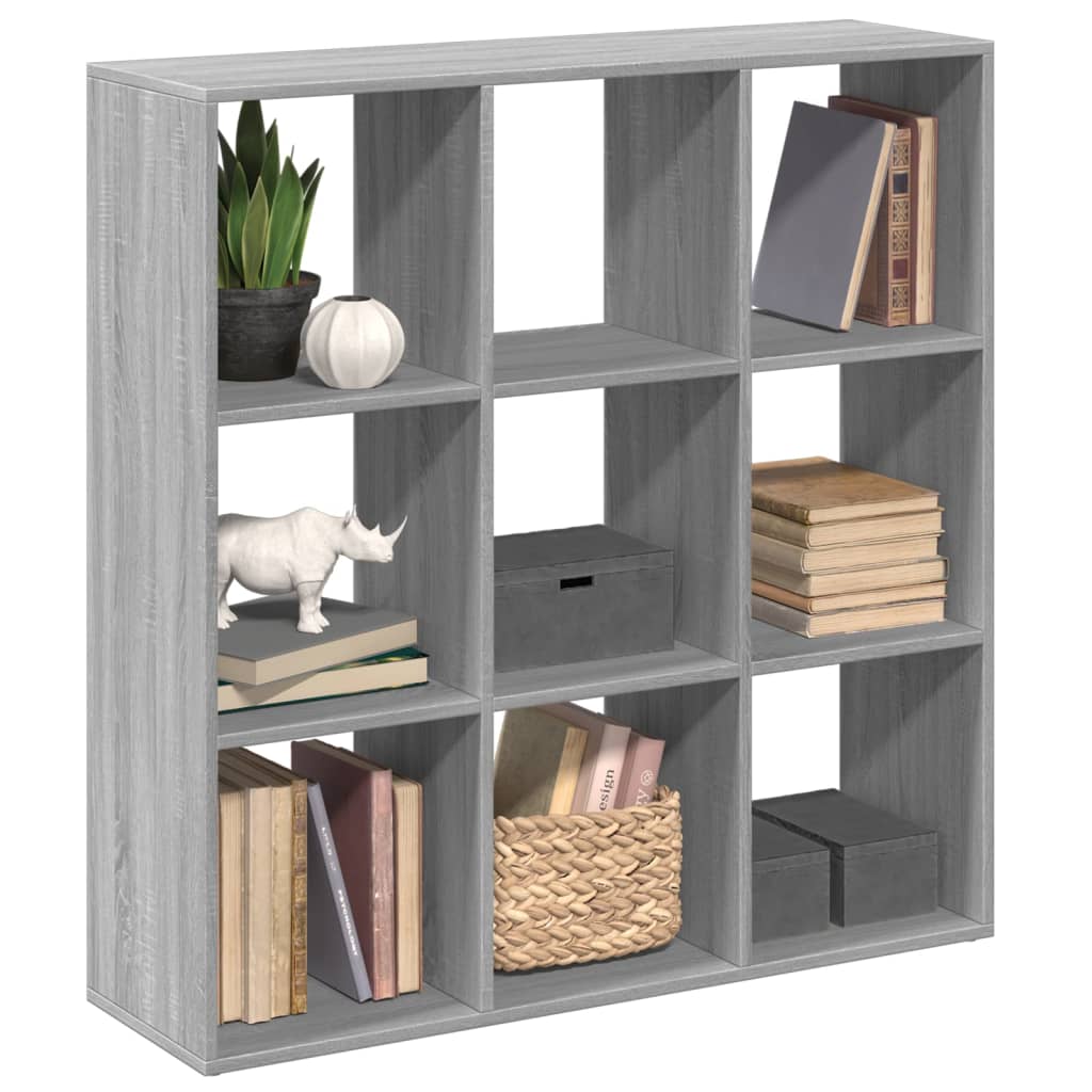 vidaXL Bibliotecă/separator cameră gri sonoma 102x29x103,5 cm lemn vidaXL Bibliotecă/separator cameră gri sonoma 102x29x103,5 cm lemn