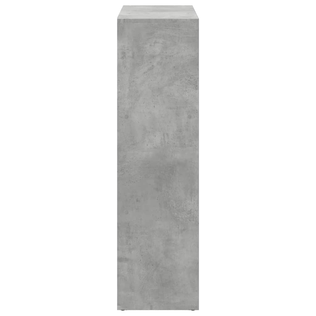 vidaXL Bibliotecă/separator cameră gri beton 102x29x103,5 cm lemn vidaXL Bibliotecă/separator cameră gri beton 102x29x103,5 cm lemn