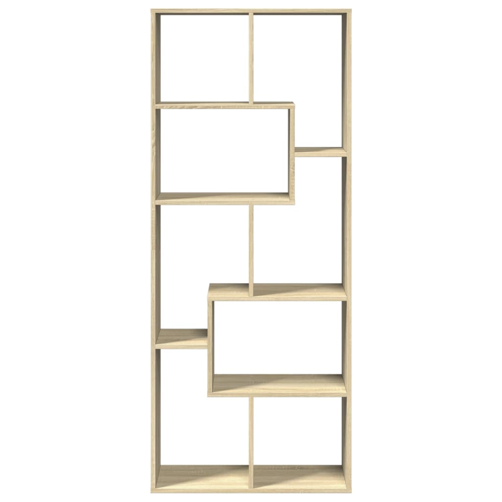 vidaXL Bibliotecă/separator cameră stejar sonoma 67x25x161,5 cm lemn vidaXL Bibliotecă/separator cameră stejar sonoma 67x25x161,5 cm lemn