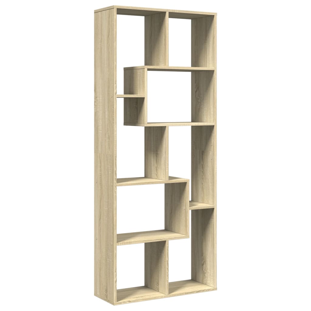 vidaXL Bibliotecă/separator cameră stejar sonoma 67x25x161,5 cm lemn vidaXL Bibliotecă/separator cameră stejar sonoma 67x25x161,5 cm lemn