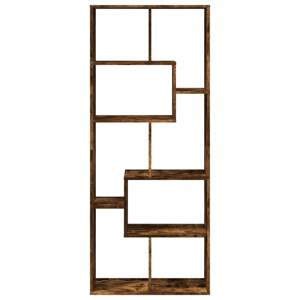 vidaXL Bibliotecă/separator cameră stejar fumuriu 67x25x161,5 cm lemn vidaXL Bibliotecă/separator cameră stejar fumuriu 67x25x161,5 cm lemn