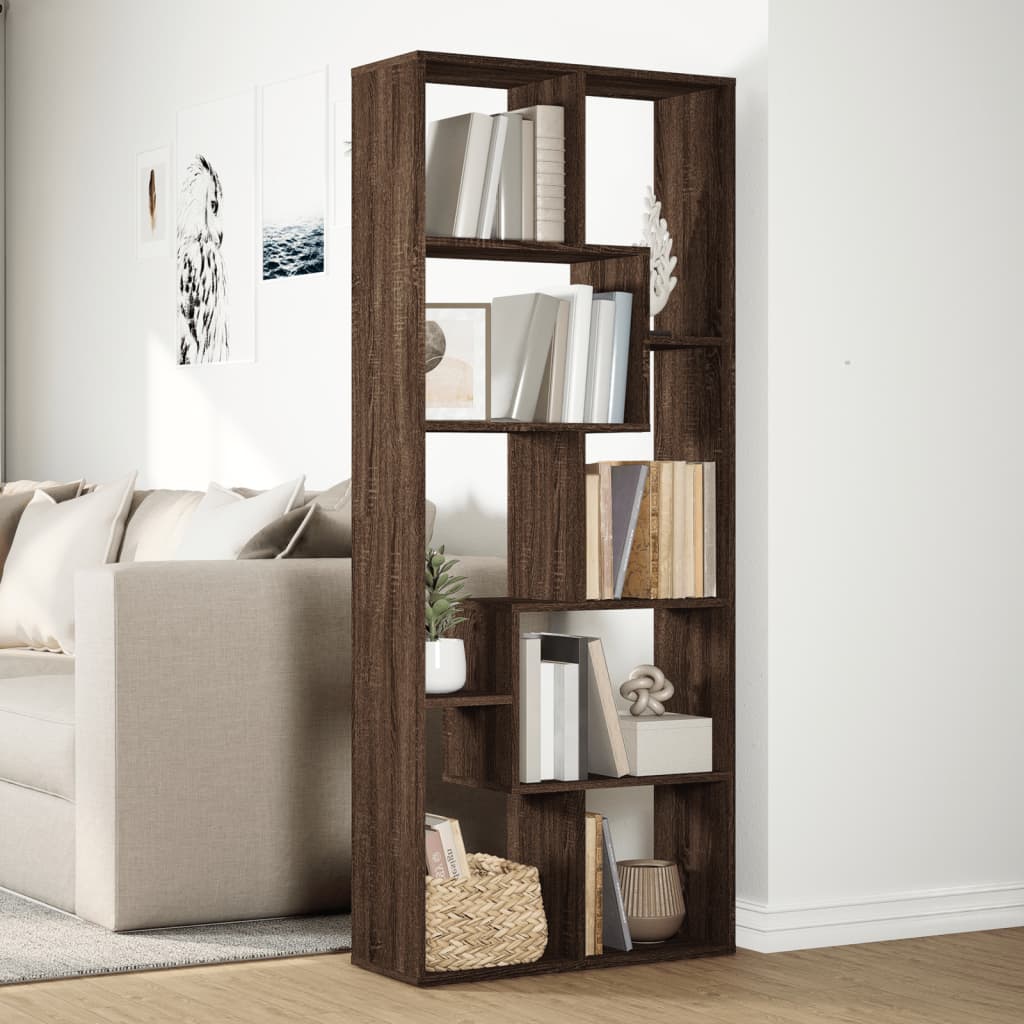 vidaXL Bibliotecă/separator cameră stejar maro 67x25x161,5 cm lemn