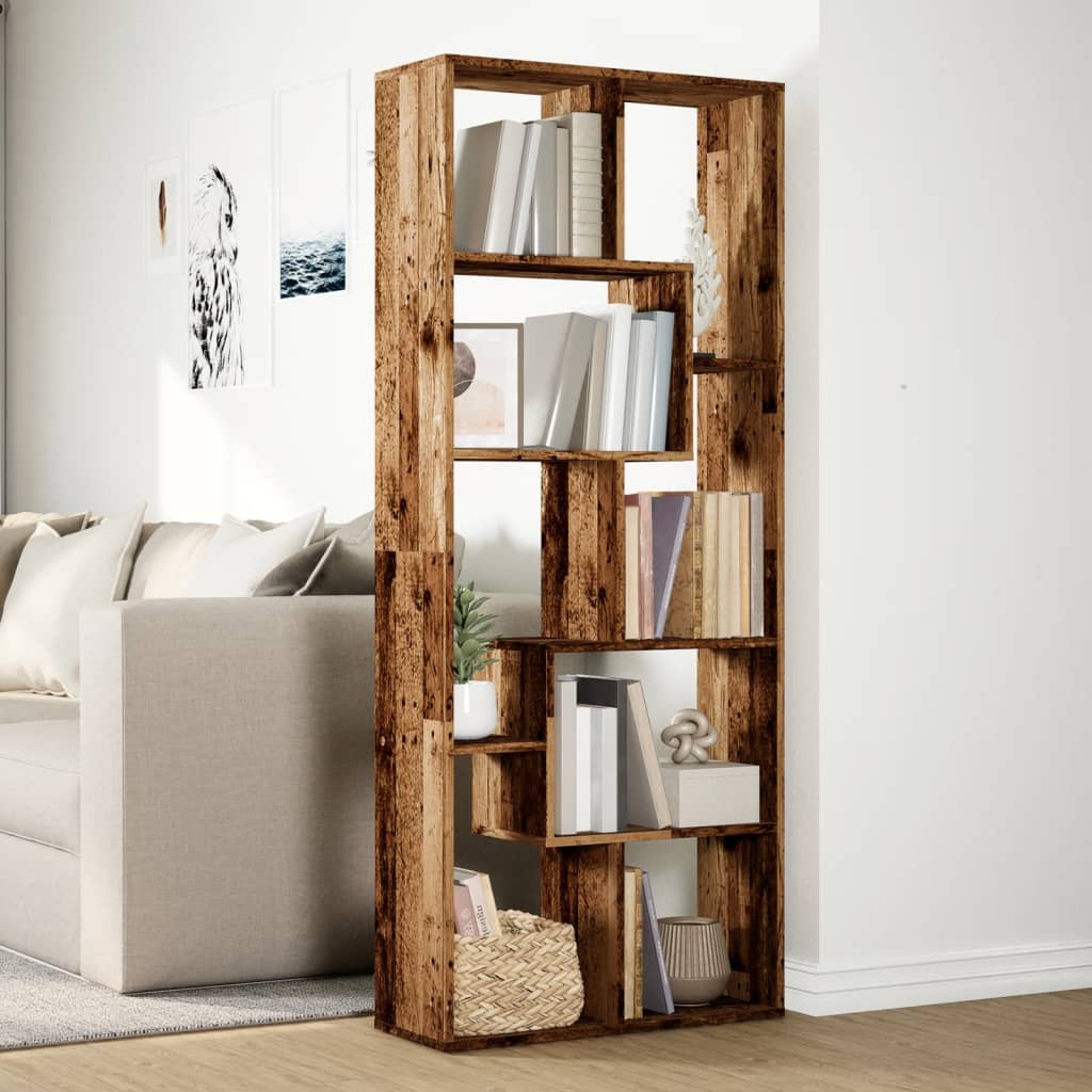 vidaXL Bibliotecă/separator cameră lemn vechi 67x25x161,5 cm lemn vidaXL Bibliotecă/separator cameră lemn vechi 67x25x161,5 cm lemn