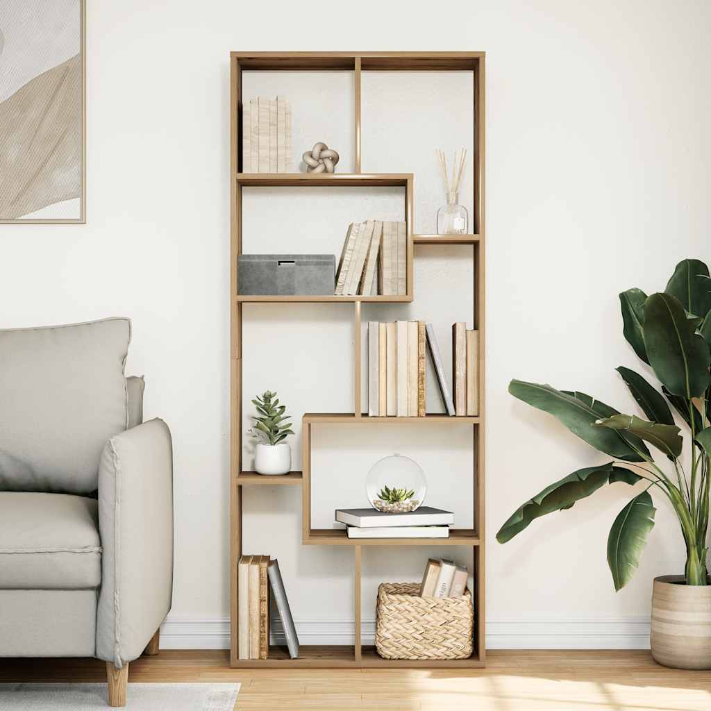 vidaXL Bibliotecă/separator cameră stejar artizanal 67x25x161,5cm lemn vidaXL Bibliotecă/separator cameră stejar artizanal 67x25x161,5cm lemn