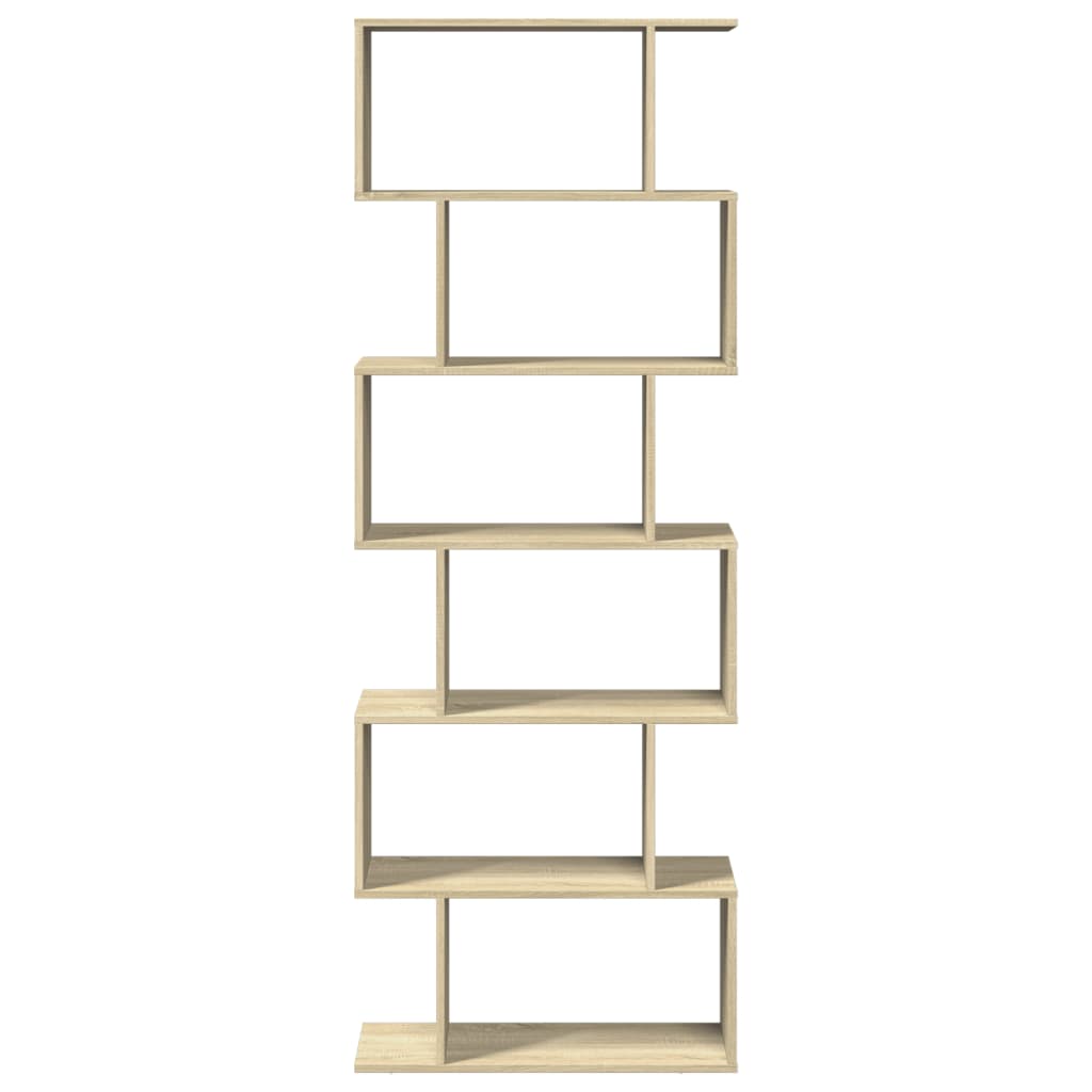 vidaXL Bibliotecă/separator 6 niveluri stejar sonoma 70x24x193 cm lemn
