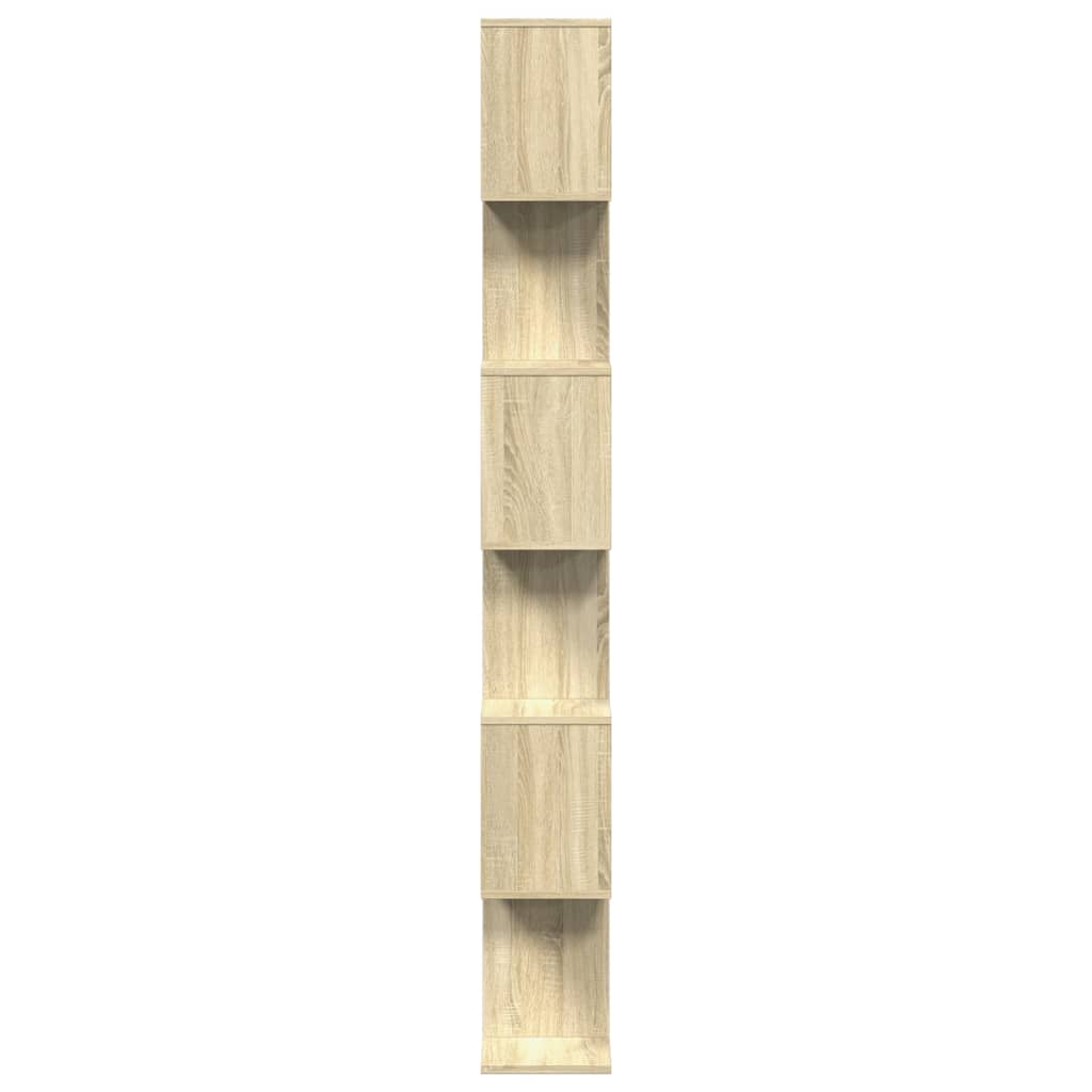 vidaXL Bibliotecă/separator 6 niveluri stejar sonoma 70x24x193 cm lemn