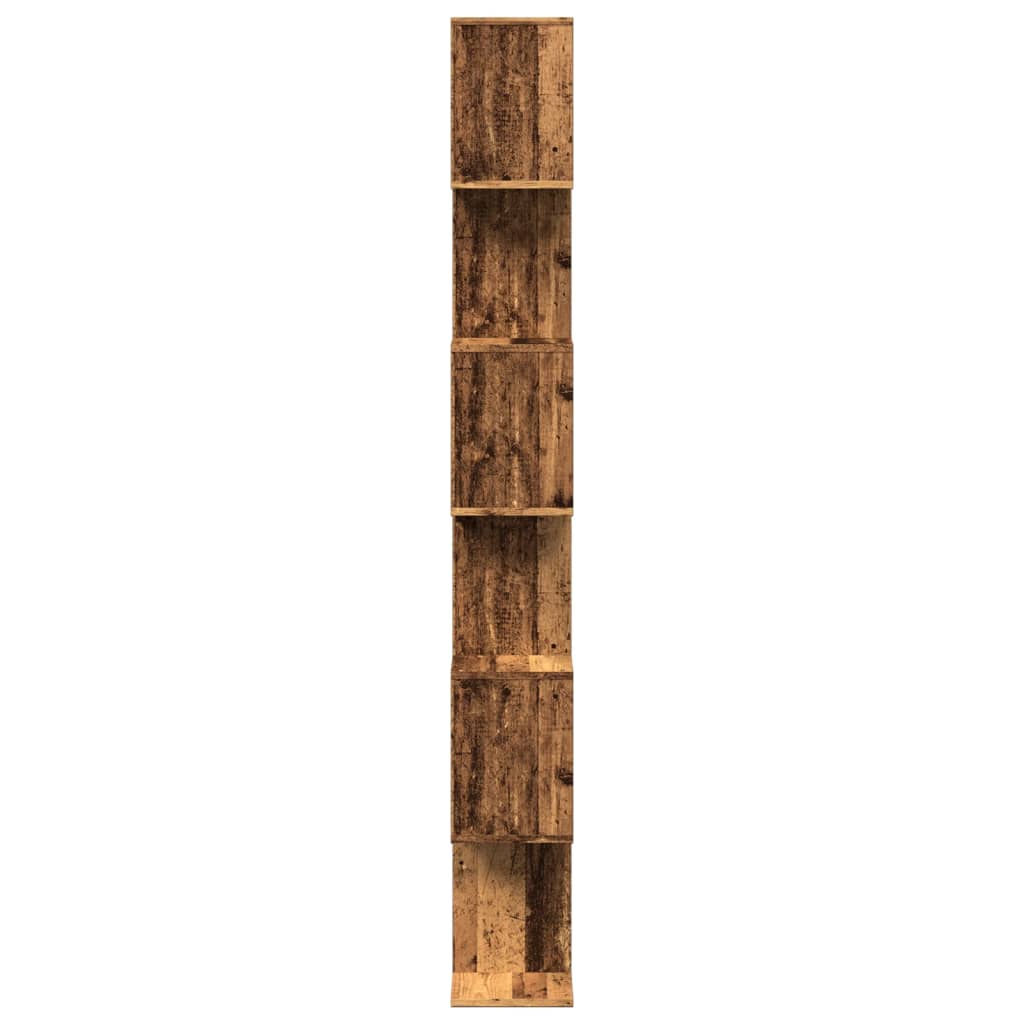 vidaXL Bibliotecă/separator 6 niveluri lemn vechi 70x24x193 cm lemn vidaXL Bibliotecă/separator 6 niveluri lemn vechi 70x24x193 cm lemn