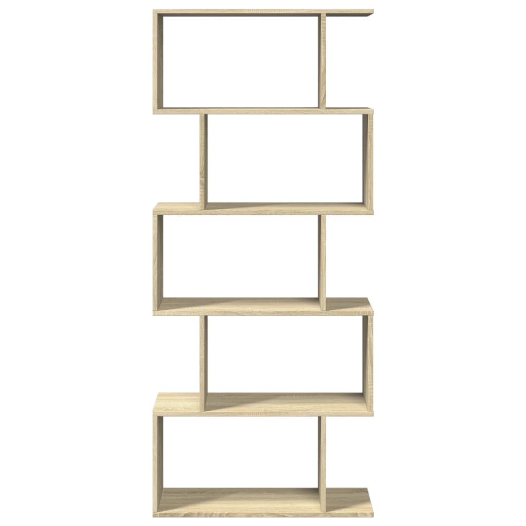 vidaXL Bibliotecă/separator 5 niveluri stejar sonoma 70x24x161 cm lemn vidaXL Bibliotecă/separator 5 niveluri stejar sonoma 70x24x161 cm lemn