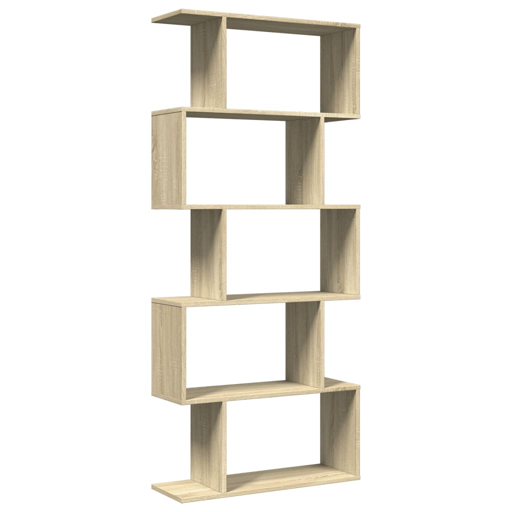 vidaXL Bibliotecă/separator 5 niveluri stejar sonoma 70x24x161 cm lemn vidaXL Bibliotecă/separator 5 niveluri stejar sonoma 70x24x161 cm lemn