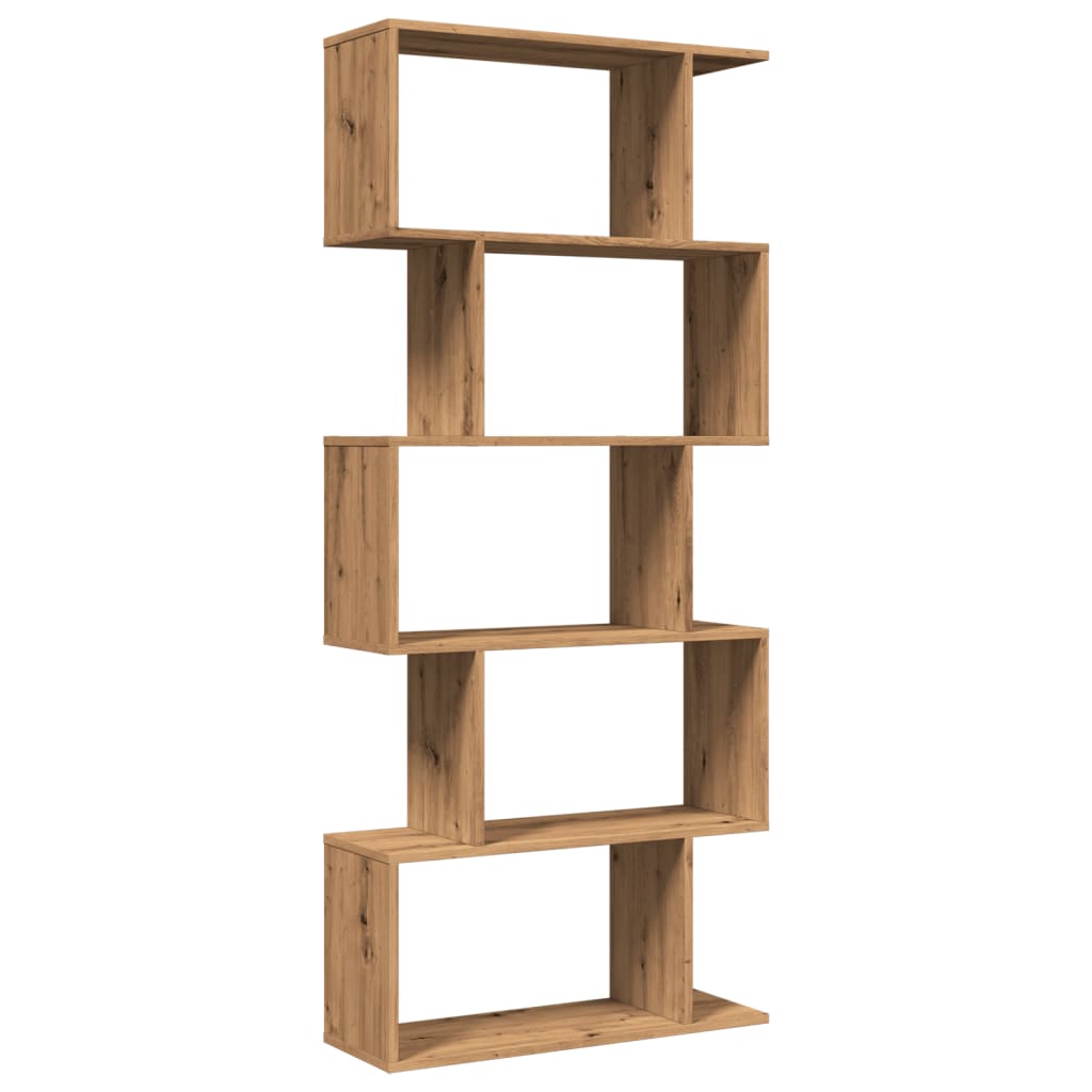 vidaXL Bibliotecă/separator 5 nivel stejar artizanal 70x24x161 cm lemn vidaXL Bibliotecă/separator 5 nivel stejar artizanal 70x24x161 cm lemn