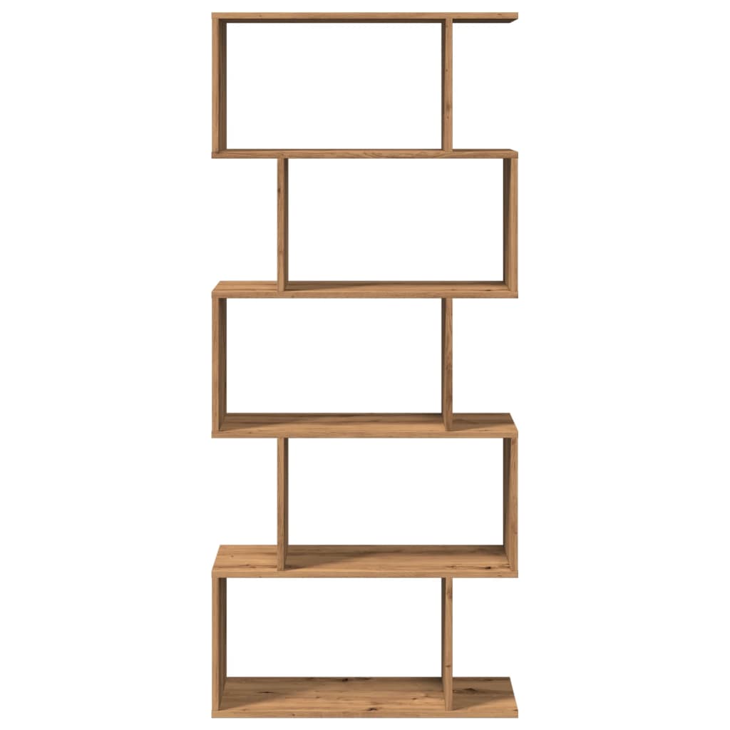 vidaXL Bibliotecă/separator 5 nivel stejar artizanal 70x24x161 cm lemn vidaXL Bibliotecă/separator 5 nivel stejar artizanal 70x24x161 cm lemn
