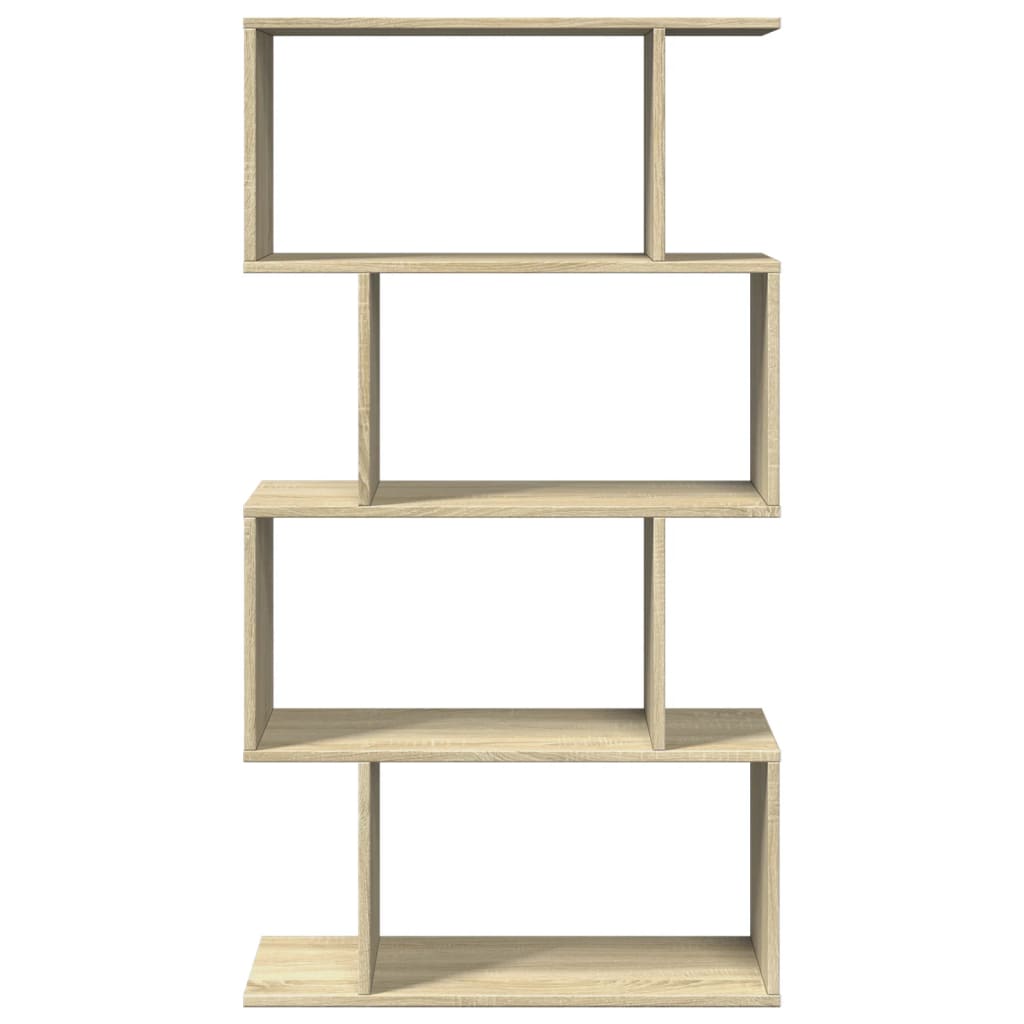 vidaXL Bibliotecă/separator 4 niveluri stejar sonoma 70x24x129cm lemn