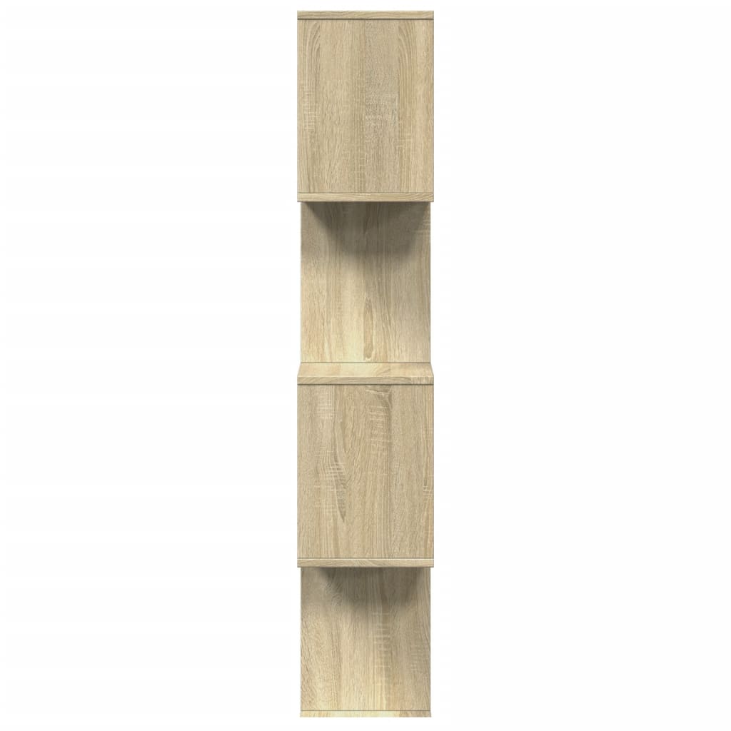 vidaXL Bibliotecă/separator 4 niveluri stejar sonoma 70x24x129cm lemn