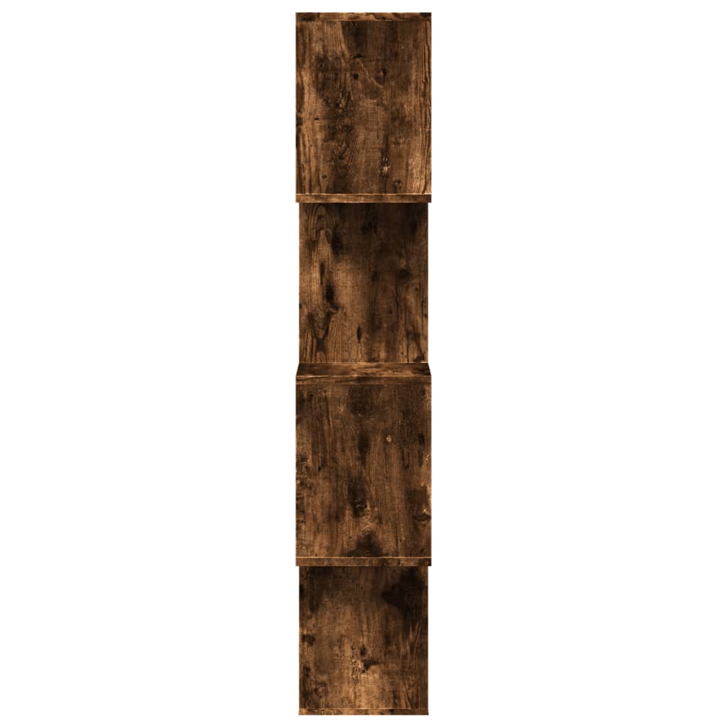 vidaXL Bibliotecă/separator 4 niveluri stejar fumuriu 70x24x129cm lemn vidaXL Bibliotecă/separator 4 niveluri stejar fumuriu 70x24x129cm lemn
