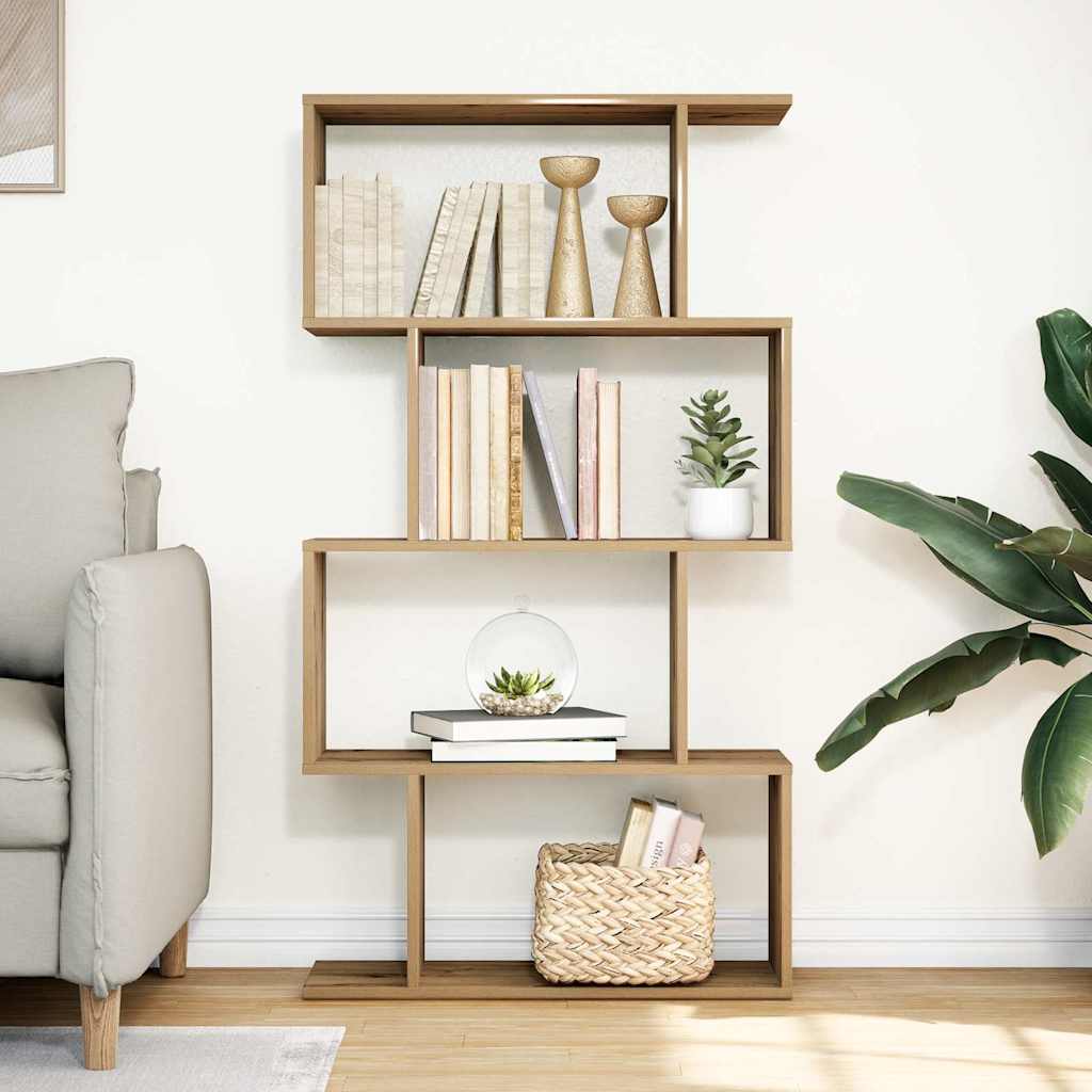 vidaXL Bibliotecă/separator 4 nivel stejar artizanal 70x24x129 cm lemn