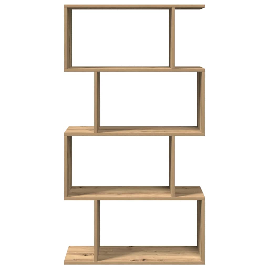 vidaXL Bibliotecă/separator 4 nivel stejar artizanal 70x24x129 cm lemn