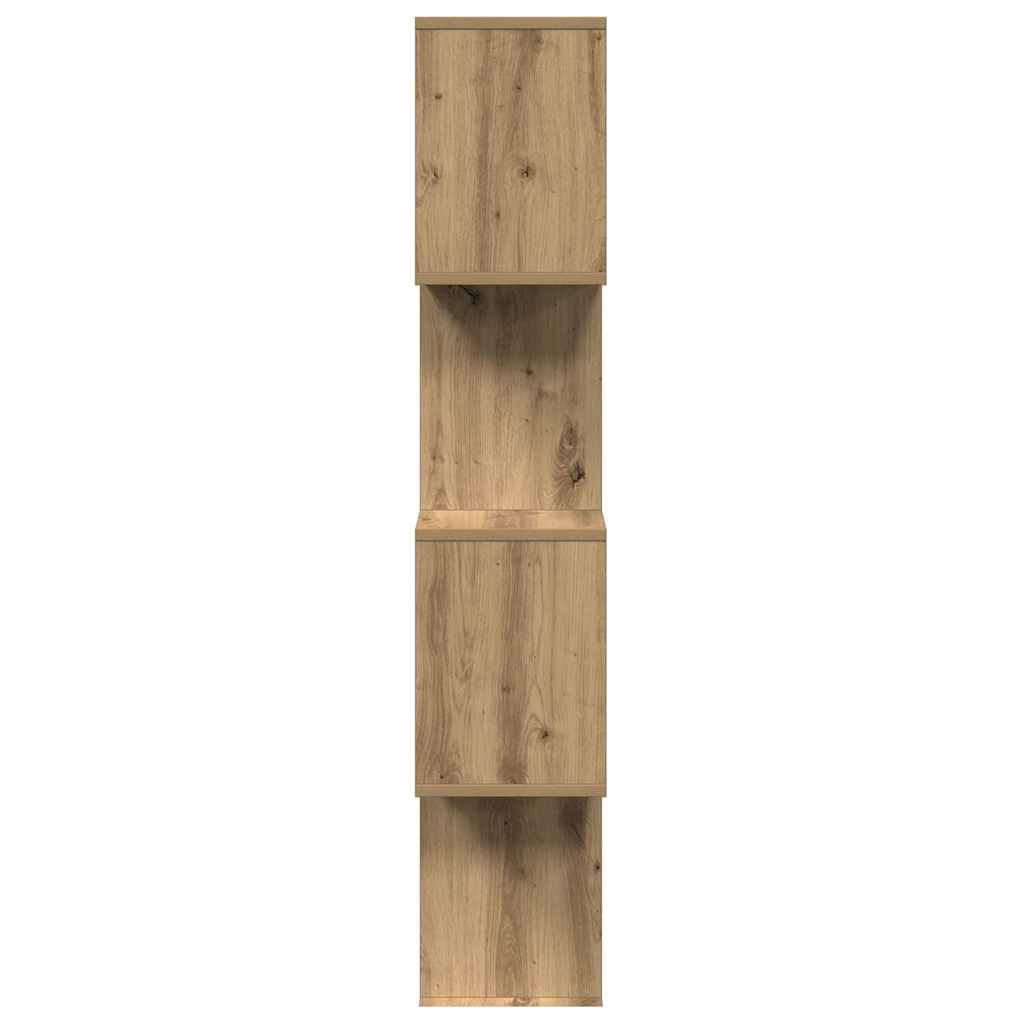 vidaXL Bibliotecă/separator 4 nivel stejar artizanal 70x24x129 cm lemn