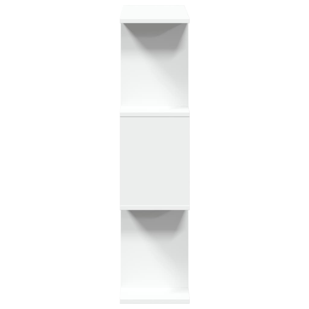 vidaXL Bibliotecă/separator cameră, 3 niveluri, alb, 70x24x97 cm, lemn