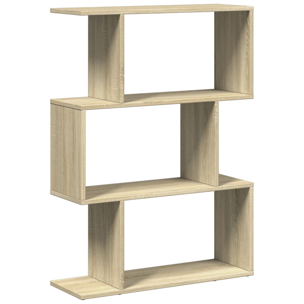 vidaXL Bibliotecă/separator 3 niveluri stejar sonoma 70x24x97 cm lemn