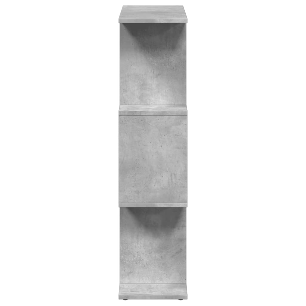 vidaXL Bibliotecă/separator 3 niveluri gri beton 70x24x97 cm lemn vidaXL Bibliotecă/separator 3 niveluri gri beton 70x24x97 cm lemn