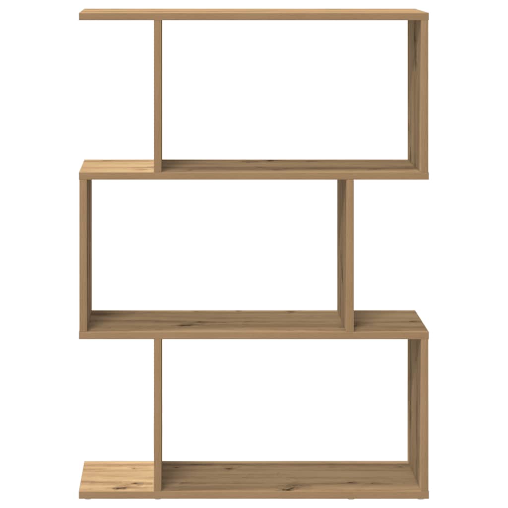 vidaXL Bibliotecă/separator 3 nivel stejar artizanal 70x24x97 cm lemn