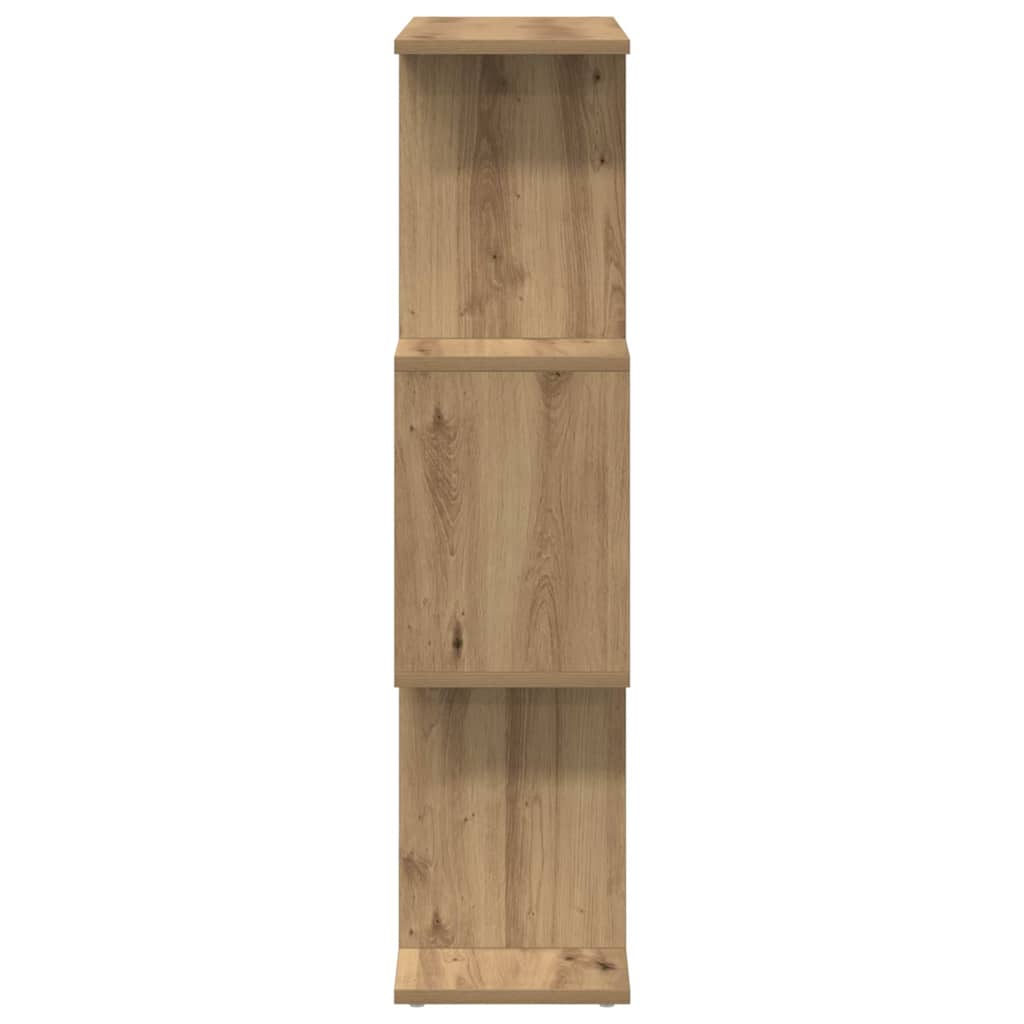 vidaXL Bibliotecă/separator 3 nivel stejar artizanal 70x24x97 cm lemn