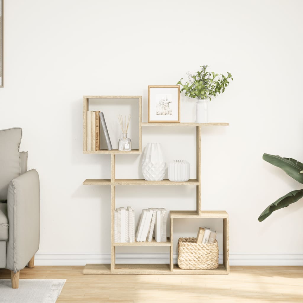 vidaXL Bibliotecă/separator cameră stejar sonoma 92x29x112 cm lemn