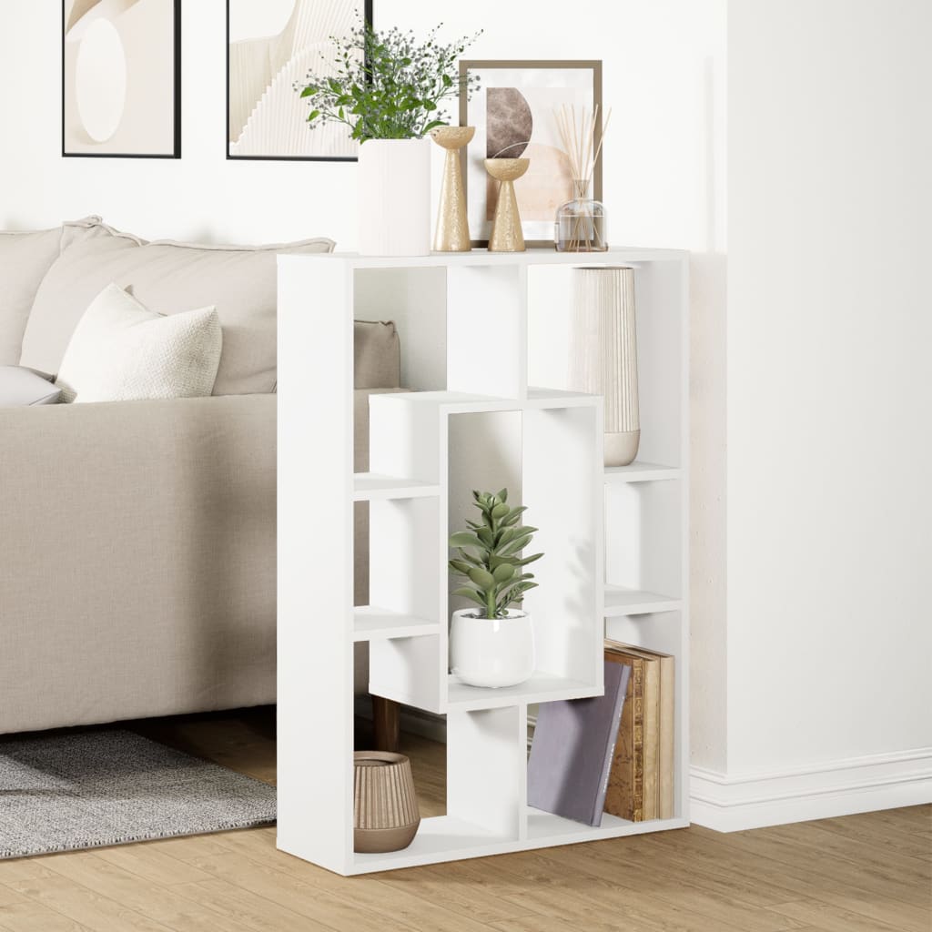 vidaXL Bibliotecă, alb, 63x20x90 cm, lemn prelucrat vidaXL Bibliotecă, alb, 63x20x90 cm, lemn prelucrat