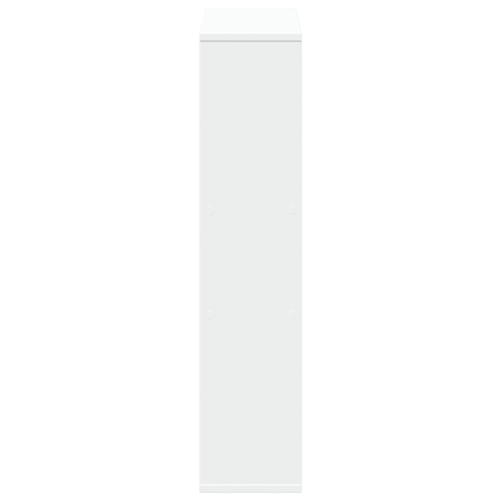 vidaXL Bibliotecă, alb, 63x20x90 cm, lemn prelucrat vidaXL Bibliotecă, alb, 63x20x90 cm, lemn prelucrat