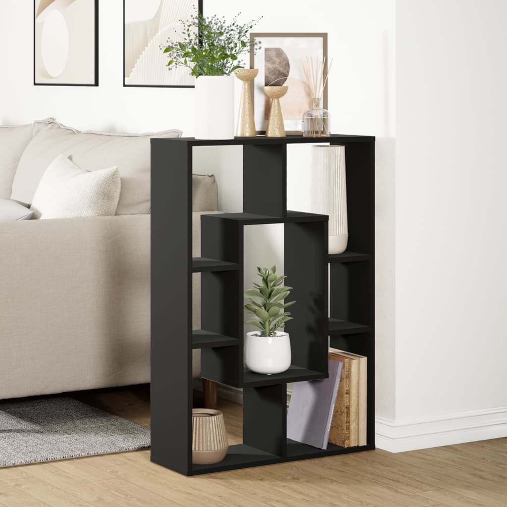 vidaXL Bibliotecă, negru, 63x20x90 cm, lemn prelucrat vidaXL Bibliotecă, negru, 63x20x90 cm, lemn prelucrat