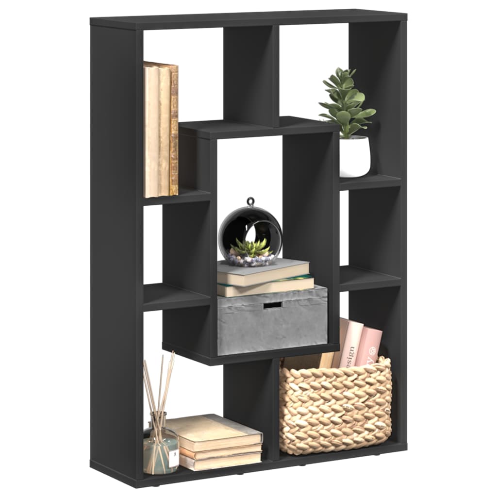 vidaXL Bibliotecă, negru, 63x20x90 cm, lemn prelucrat vidaXL Bibliotecă, negru, 63x20x90 cm, lemn prelucrat